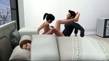 Comendo a amiga da esposa. The Sims 4
