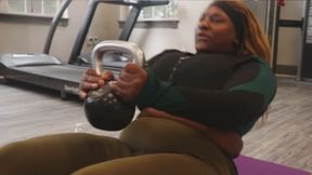 Working out… but you’re the one who’s sweating