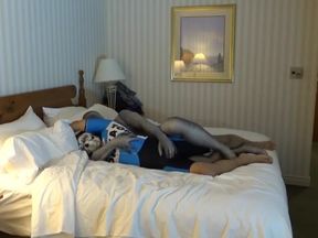 zentai croc overpowers masked barefoot cyclist