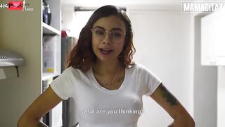 long boobs nerdy hispanic Michel Chica gets her Bombshell cunt banged