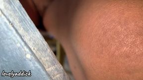 Wow Hide Look. Nude Pussy in Search of Thrills Under the Table Self Pleasure Under Skirt.