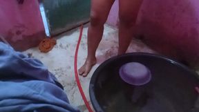 My stepmom always films herself in the shower to show off her big firm