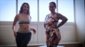 Elizabeth Hunny & Brooke Logan Work Out Together