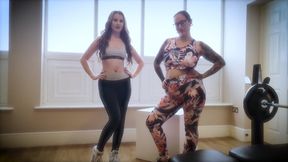 Elizabeth Hunny & Brooke Logan Work Out Together