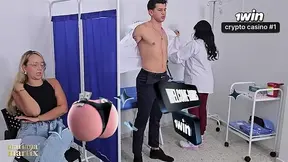 Latina nurse Mariana Martix gets caught having a steamy sucking session