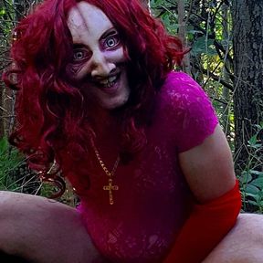 Horny Sexy Demon Female Wants to Have Hard Fucking in the Forest