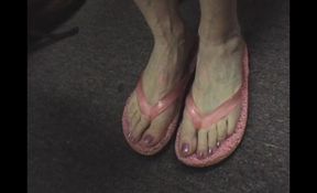 Mature Flip Flops