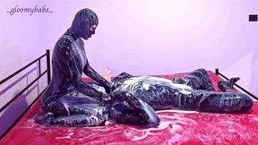 Sticky latex play, full - Alex Latex