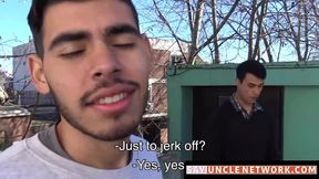 SayUncleNetwork.com - Facialized straight jock breeds hard for money till he cums