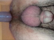 Watch my hairy ass have multiple anal orgasm with my monster dildo!