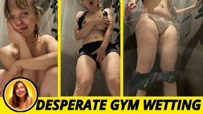 DESPERATE GYM PEE AND SPORTS SHORTS WETTING