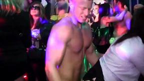 ”Sexy girls at a party ready to suck huge cock in stockings”