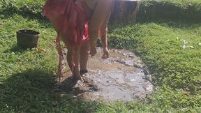 Fairy Mud Play – Dress & Wings Ruined