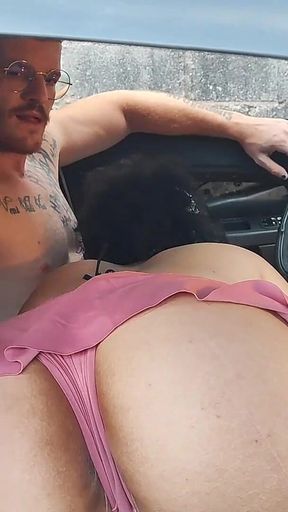 I took Sofie to a street and made her breastfeed inside the car