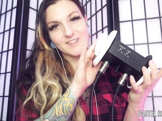 Erotic ASMR - PASTEL ROSIE Concupiscent Girlfriend Ear Eating Tease - Alternative Angel 3Dio Licking