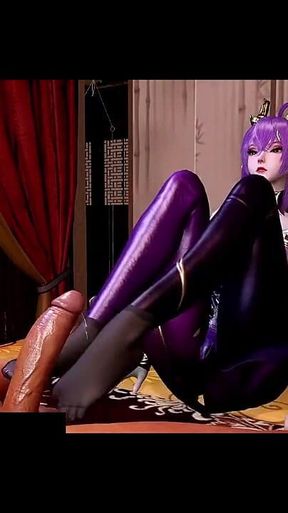 3D Curves Glow: Booty Girl Unchained - 3D Animation Hentai