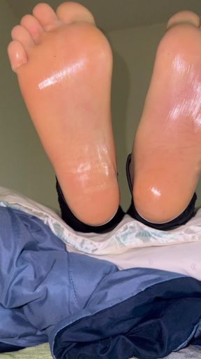 Clear Latex Socks &amp; Lotion