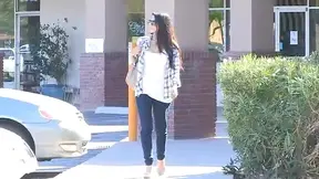 Luscious Babe Shows Off Stunning Curves Seductively In Public Spaces