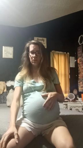 She Eats The One Admiring Her Big Belly