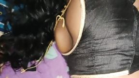 Brother-in-law tried a lot to leave sister-in-law, but sister-in-law refused to get fucked after seeing the big dick.