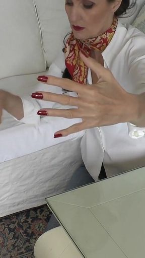 Paint My Fingernails Red and You Blow Them Dry! Lady Victoria Valente