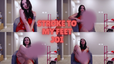 Red Dress Foot Tease: Countdown from 10 to Explosive Cum