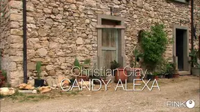 Candy Alexa walks in the country with biggest cock