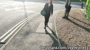 Tiny Sports Slut Sucked by Massive Cock&#x1F346; Outside Gym Post-Workout Audible Squeals