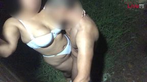 Outdoor sex live recorded with intense passion and raw intimacy