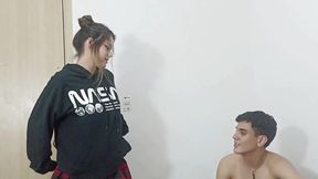 My Stepsister Comes Home Late and I Punish Her with Hardcore Sex