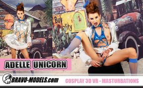 422 - ADELLE UNICORN - dildo masturbation cosplay theme silver santa