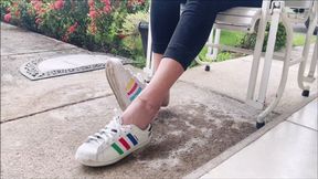 Extreme Shoeplay in Sneakers with Peds and Barefoot