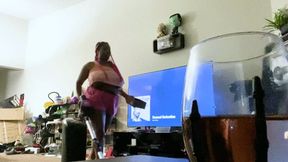 Teenie Husband Watching Giantess Hot Wife Clean POV 1080