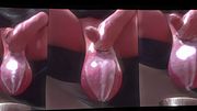 Biggest Ever Big Balls eXtreme Ballstretching Giant Real Balls Saline Real Futanari Red Satin Gloves Black Nylons Moon Space Music Compilation