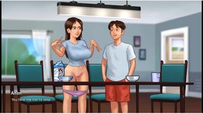 Summertime Saga - Gameplay - Roleplay - Jenny Sex Scenes in Bedroom and Dinner Table