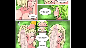 Android 18 &amp_ Futa Kefla Brawl it out in the TOP Hentai Comic