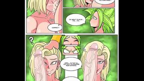 Android 18 &amp_ Futa Kefla Brawl it out in the TOP Hentai Comic