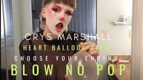 Heart Balloon Tease - Blow no Pop
