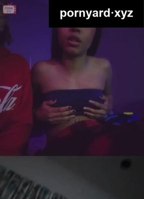 Webcam teen gets caught on cam while reacting to homemade content