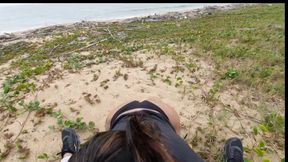 Anal Day at the Beach with Horny Voyers