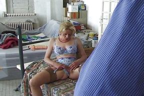 A Blonde Lady From France Gets Her Pussy Pumped by Her Dude