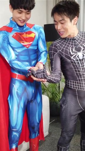 Spiderman X Superman Sexy Costume RolePlay   Clip 3