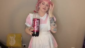 Nurse Joy Try Not to Burp Challenge