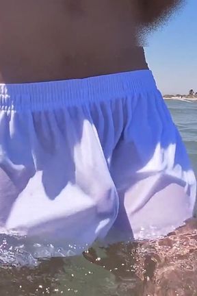 People on the Beach Freak Out When I Get Wet in Shorts