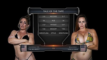 Bella Rossi vs Savannah Fox Female Wrestling
