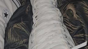 Primey's White XXHi Converse Lace Cutting