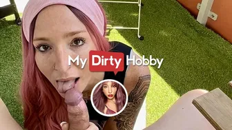 Sexy Rachel gives a gorgeous POV blowjob for your birthday
