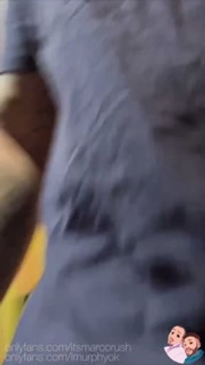 I see on the street a straight man with a giant lump going to the bathrooms where he throws a lot of milk