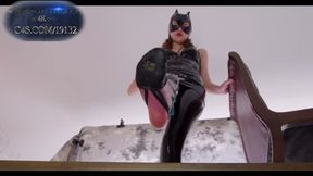 Giantess Catwoman Stella Order You To Lick Her Feet In Black Half Ballet Shoes - Polish And English Language