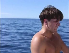 Great exciting Threesome on the boat!